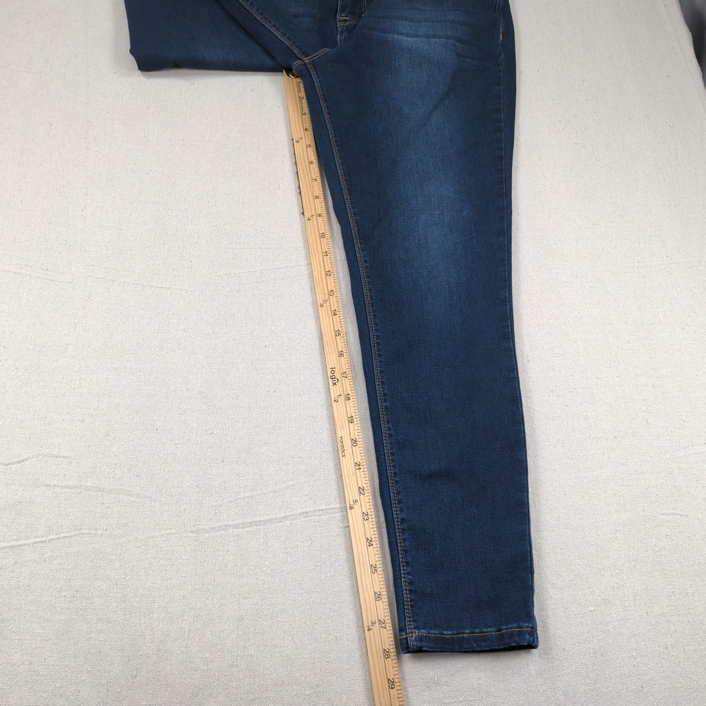 Curve Appeal Jeans Womens 16W Blue‎ Essential Skinny High Rise Stretch - Picture 4 of 15
